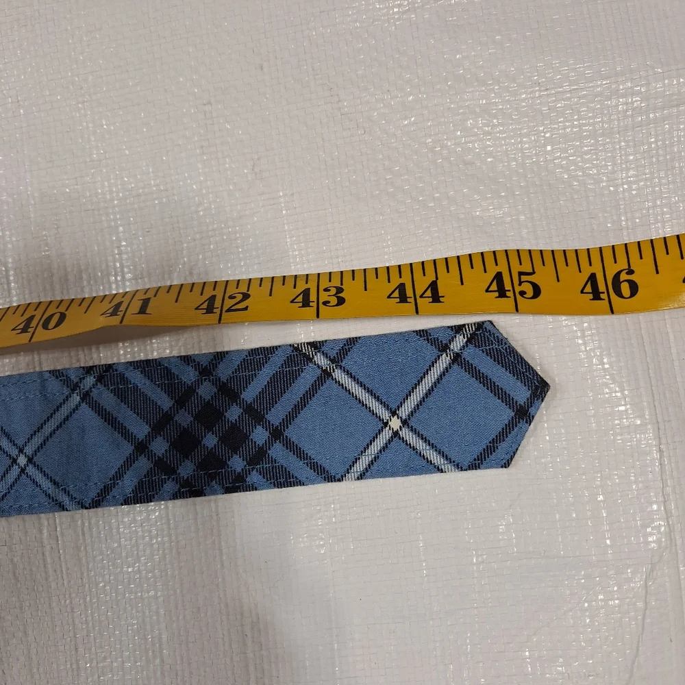 Vera Bradley Blue Windsor Navy Fabric Belt With Tortoise Round Buckle